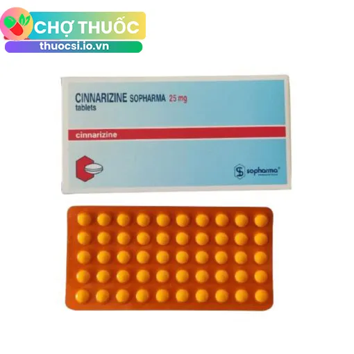 Cinnarizine Sopharma 25mg tablet