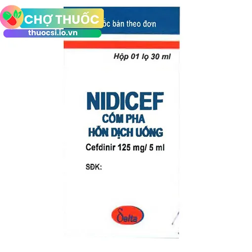 Nidicef cốm pha hỗn dịch uống
