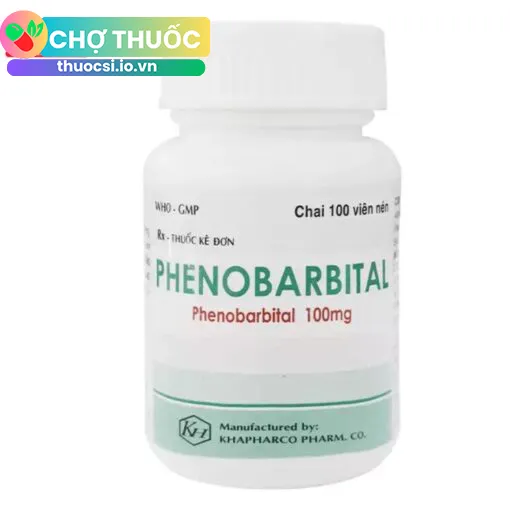 Phenobarbital 100mg Khapharco lọ 100 viên