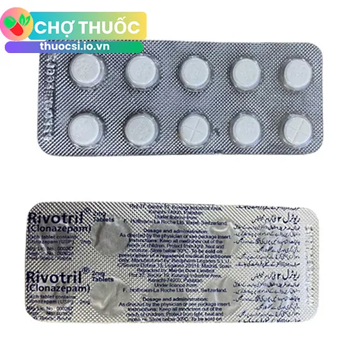 Rivotril (1 vỉ 10 viên)