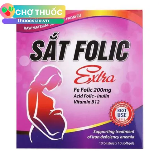 Sắt Folic Extra (Hộp 100 viên)